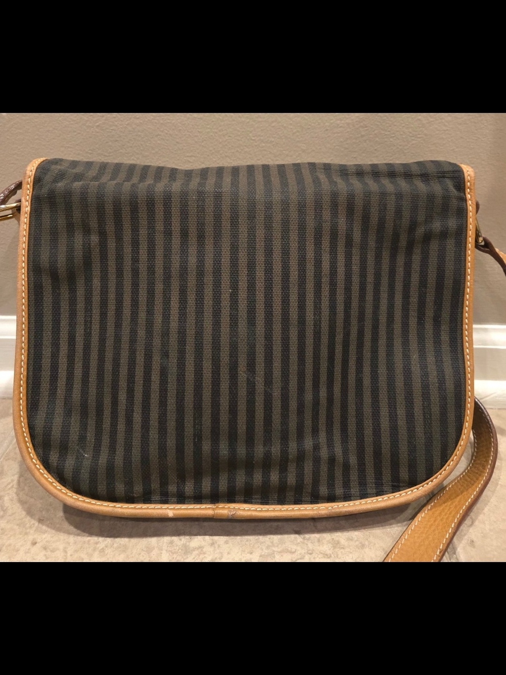 Vintage Fendi Striped Crossbody W/COA - Picture 4 of 11